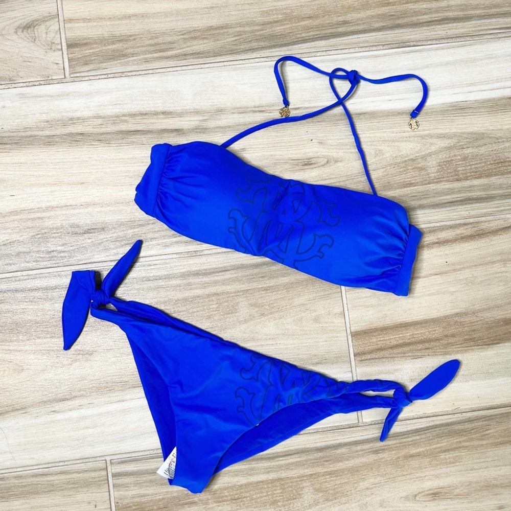 Roberto Cavalli Bikini Balconcino Bluette Bikini Set Size L